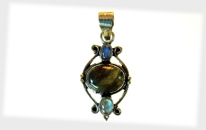 Labradorite and MoonStone Designer Pendant.