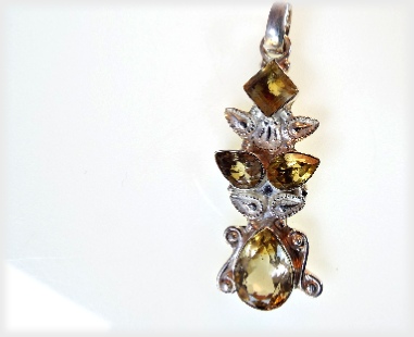 Citrine Good Deeds Cluster Pendant.