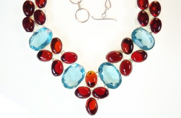 Marco Redundum and Sky Blue Quartz Necklace