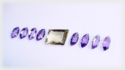 Amethyst Marque & Z-Emerald Tallumi Lemon Quartz Gemstone Kit of 50 ct